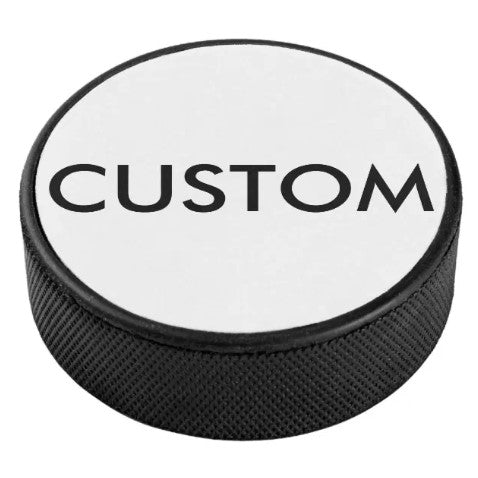 Custom logo hockey puck