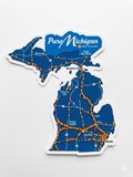 Pure Michigan construction sticker