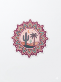 Pink desert sticker