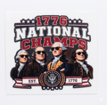 1776 National Champs UV Printed Sticker