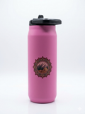 32 oz pink water bottle with stickers
